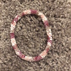 Pink Braided Bracelet